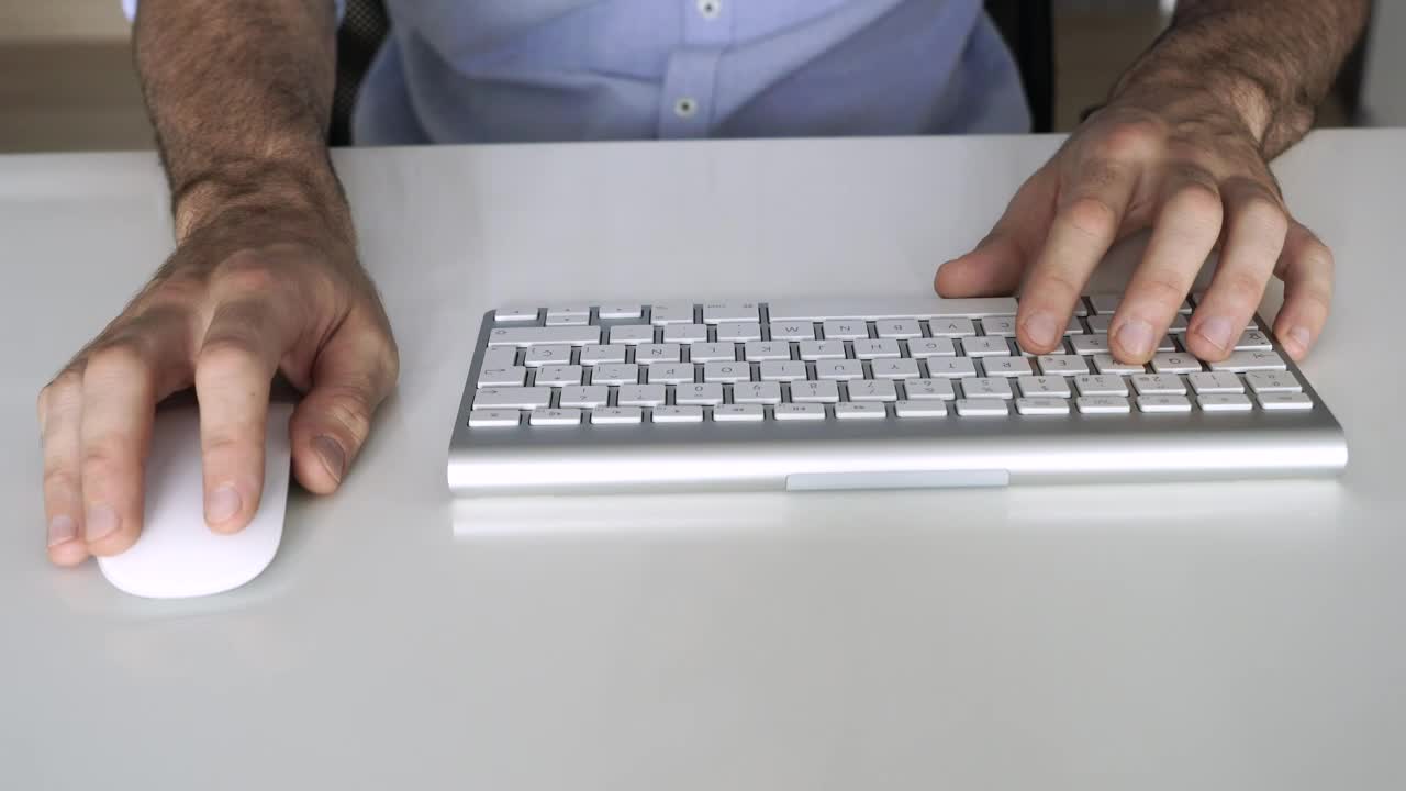 Stock Video Mans Hands Typing On A Keyboar Animated Wallpaper - Free Download