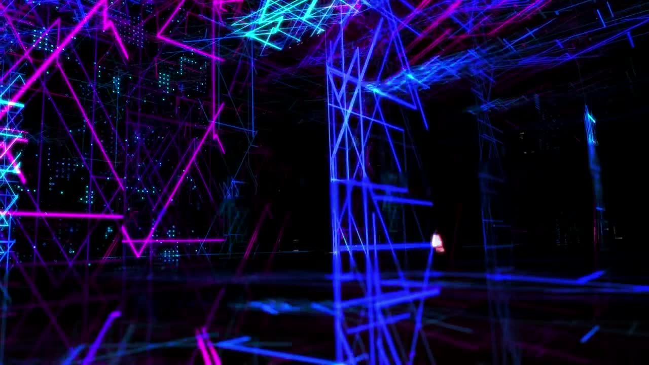 Stock Video Flashing Neon Lights D World Live Wallpaper For PC - Free Download