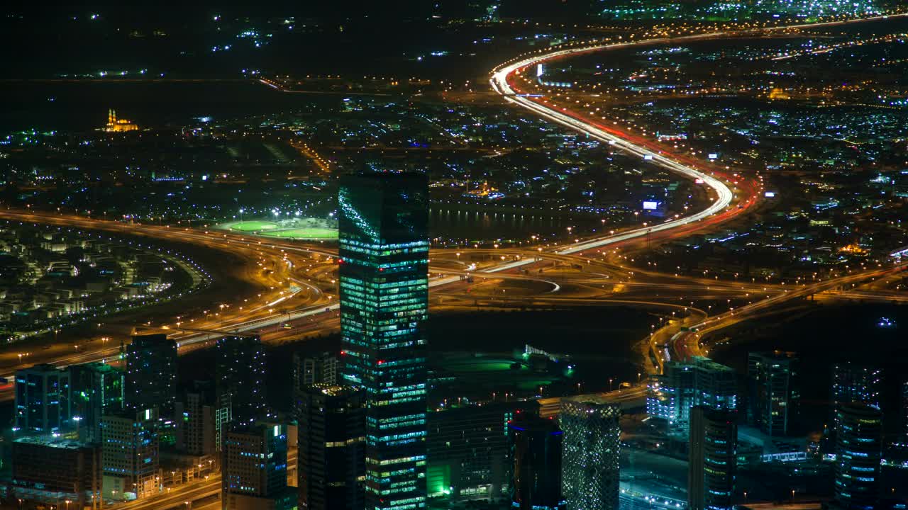 Stock Video Dubai Cityscape At Night Live Wallpaper For PC - Free Download