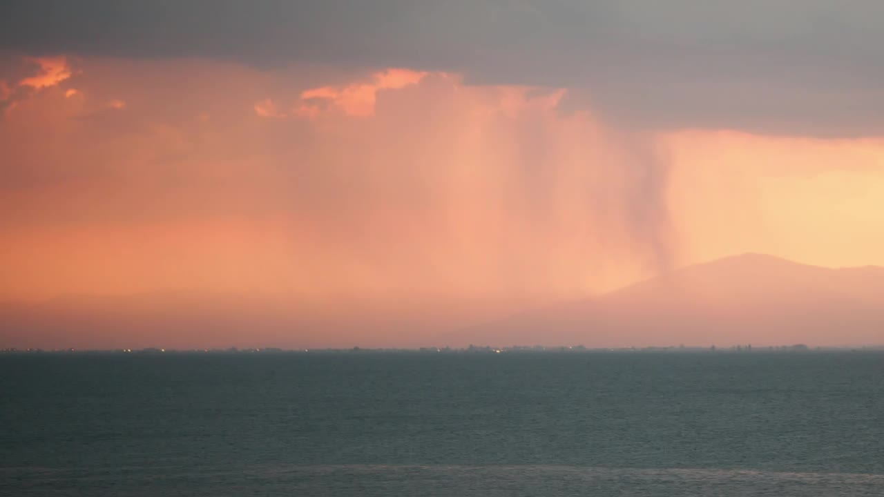 Free Video Stock thunderstorm heading over an island Live Wallpaper - Free Download