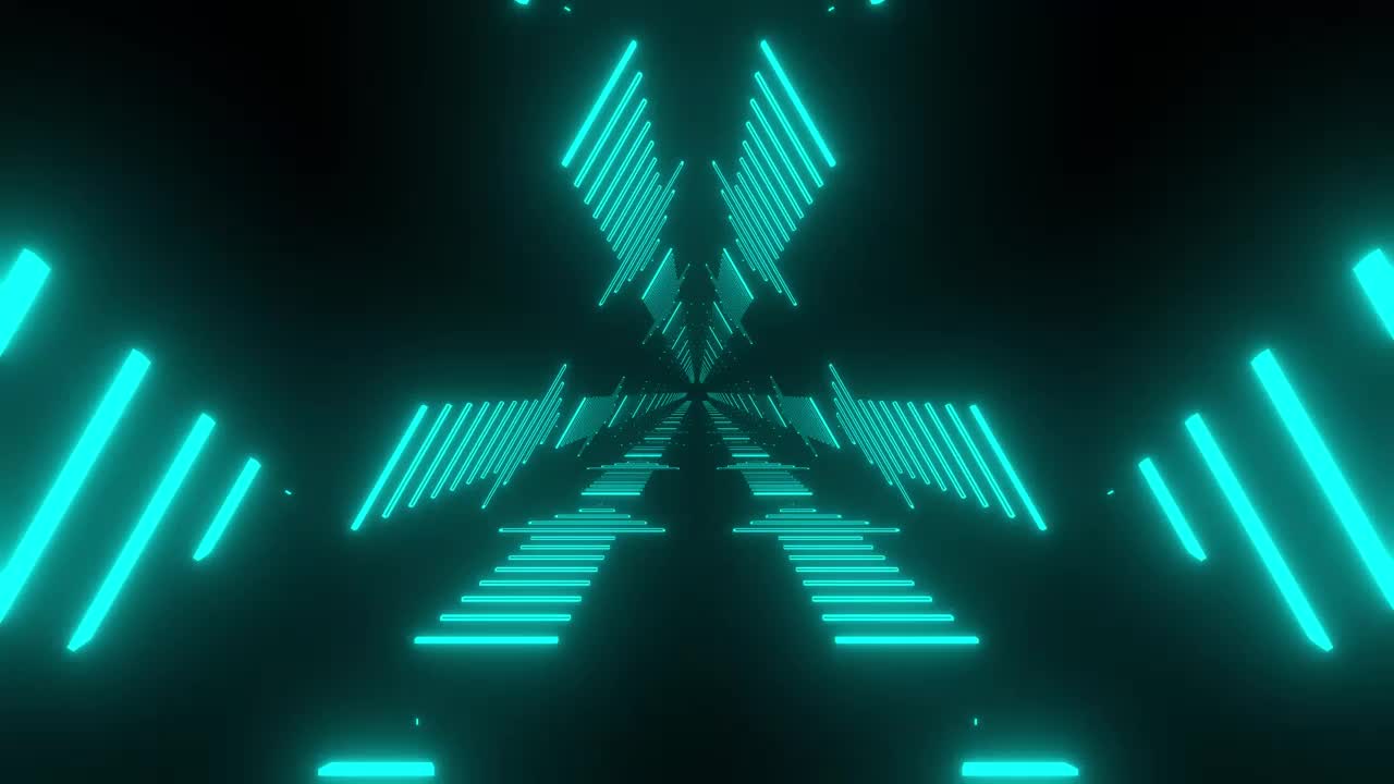 Stock Video Neon Arrows In A Triangle Tunnel Live Wallpaper - Free Download