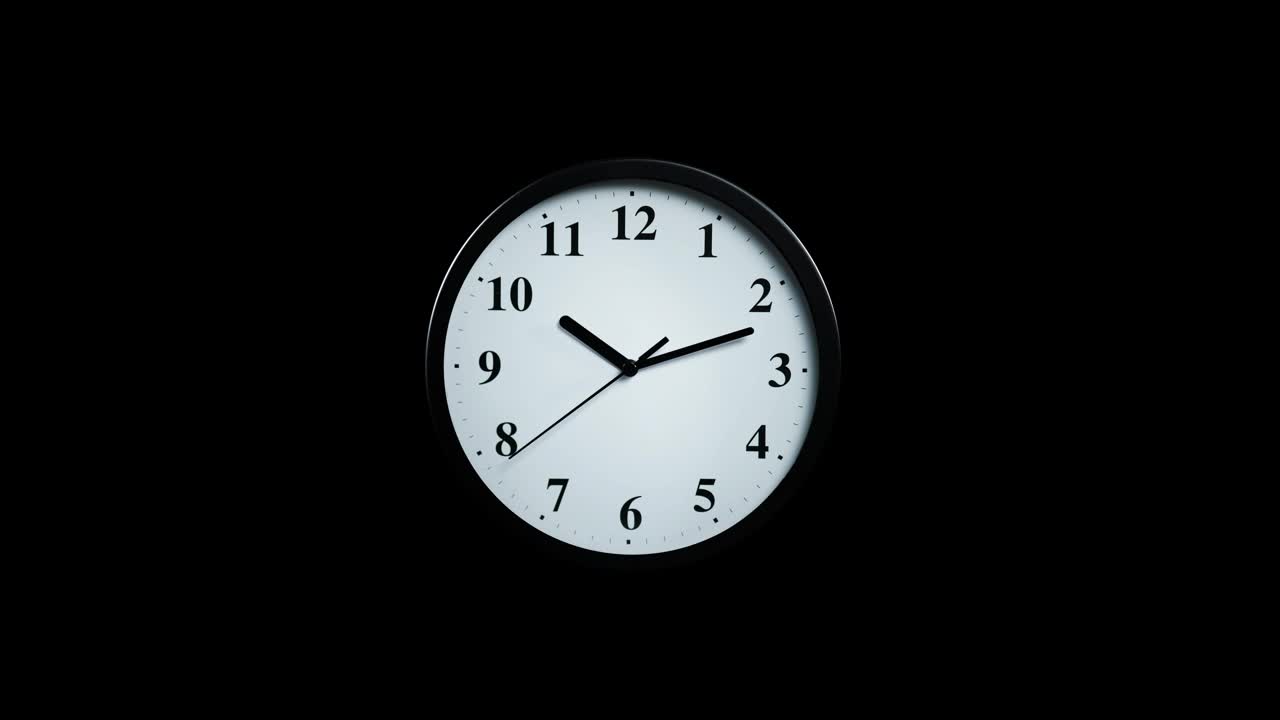 Free Video Stock Slowly Approaching A Clock On A Black Background Live Wallpaper - Free Download