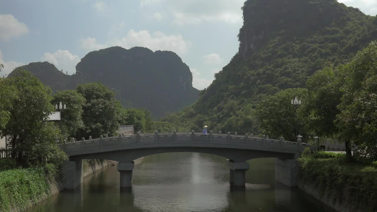 Stock Video Beautiful Bridge Over A River In Vietnam Live Wallpaper For PC - Free Download