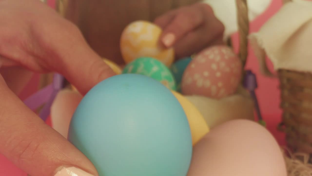 Free Stock Video Woman Places Decorations For Easter Live Wallpaper - Free Download