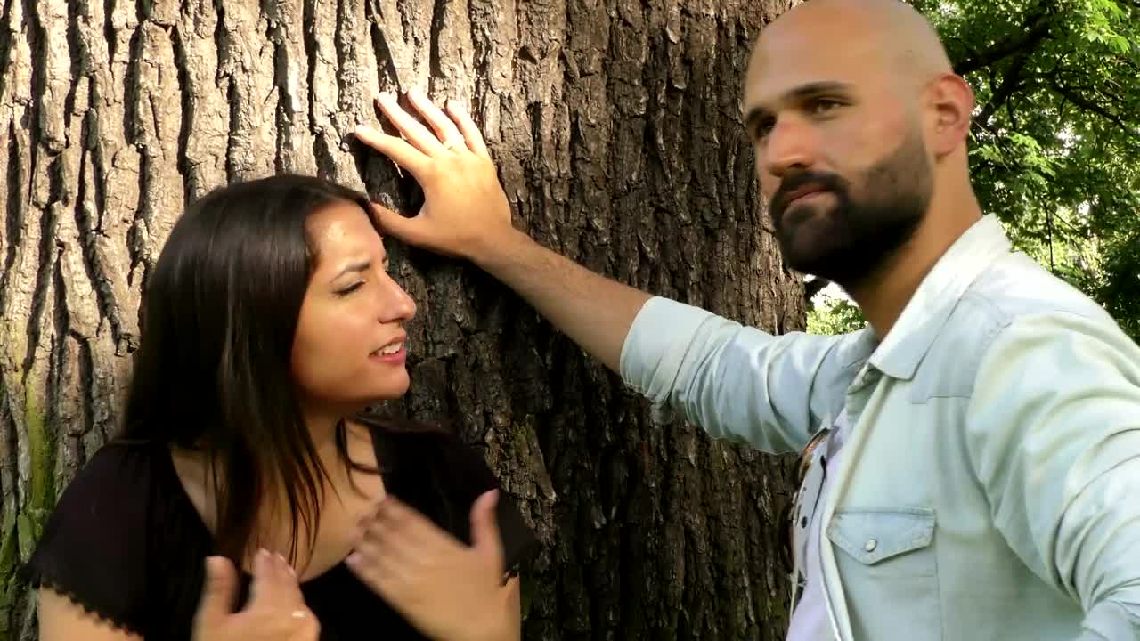 Stock Footage Woman And Her Match Argue In The Park Live Wallpaper - Free Download
