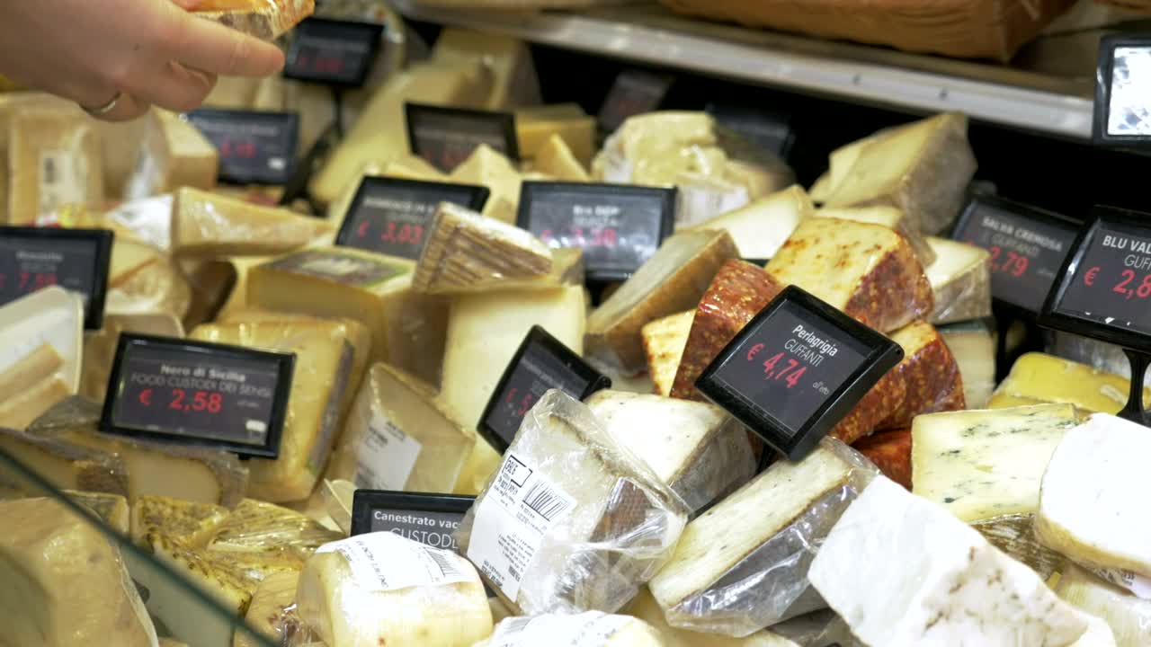 Stock Video Different Cheeses In A Shop Live Wallpaper For PC - Free Download