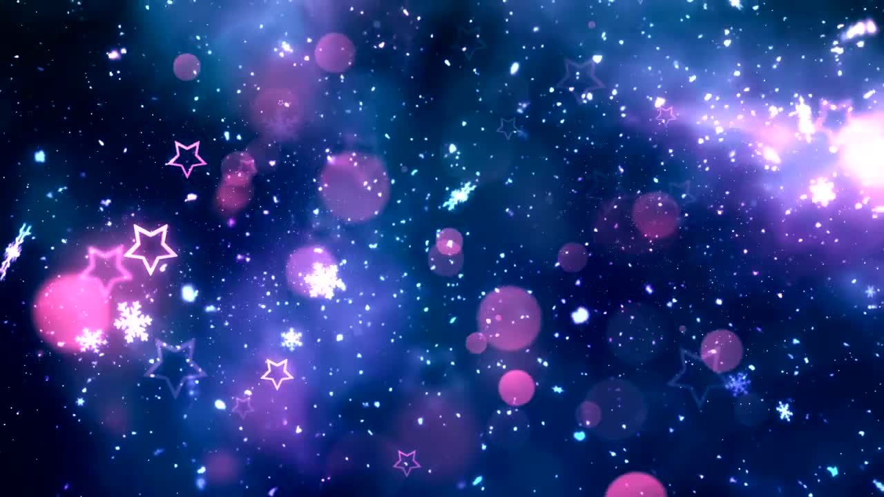 Stock Video Glitter Stars And Snowflakes Live Wallpaper For PC - Free Download