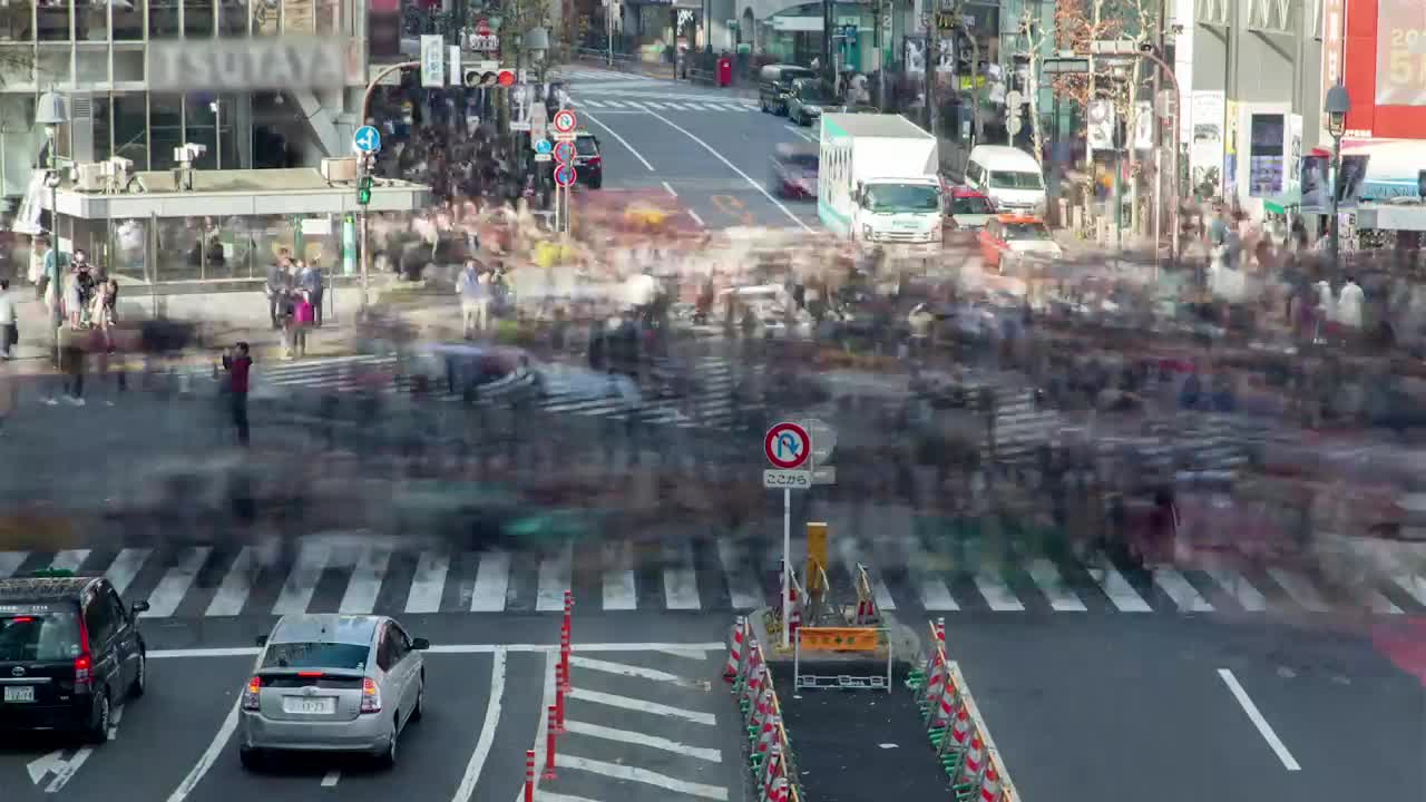 Free Stock Video Shibuya District Crosswalk Time Lapse Live Wallpaper - Free Download