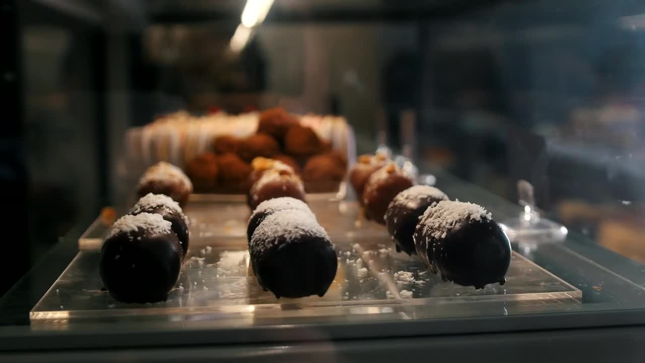 Stock Video Delicious Desserts In The Counter Shop Live Wallpaper For PC - Free Download