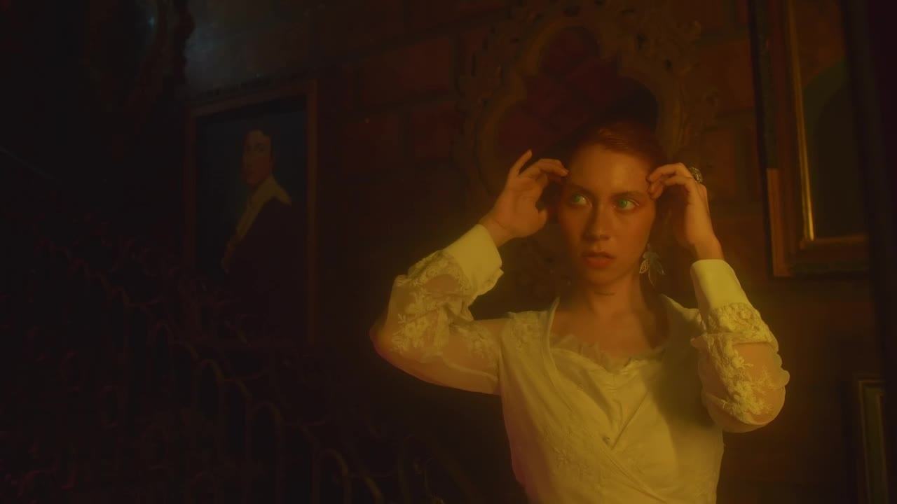 Free Stock Video Scary Looking Woman Looking In The Mirror Live Wallpaper - Free Download