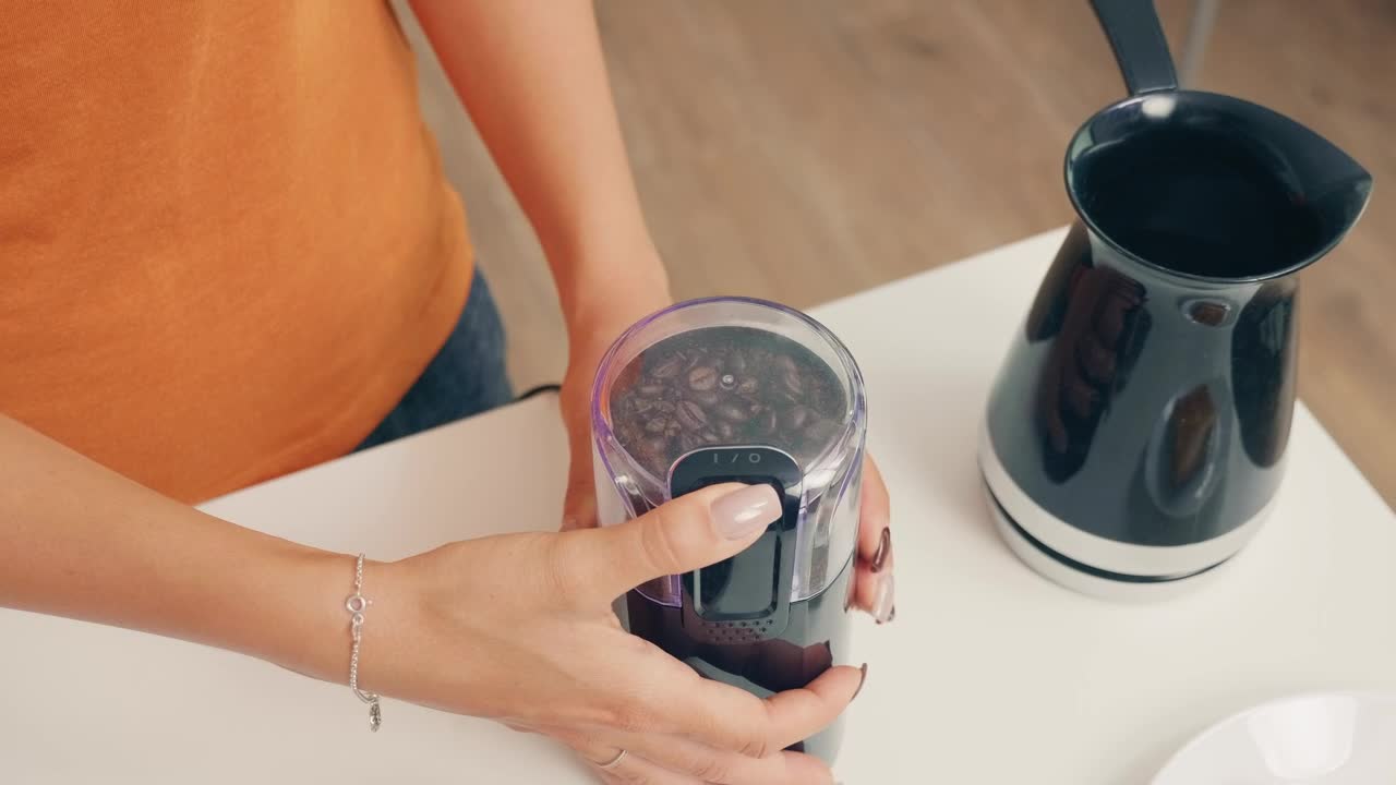 Stock Video Grinding Coffee Beans In The Morning Live Wallpaper For PC - Free Download