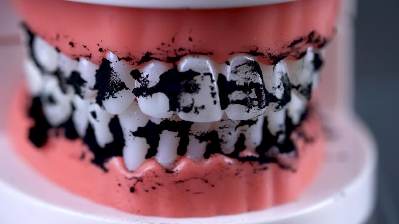 Video Stock Cleaning Fake Teeth With A Brush Live Wallpaper For PC - Free Download