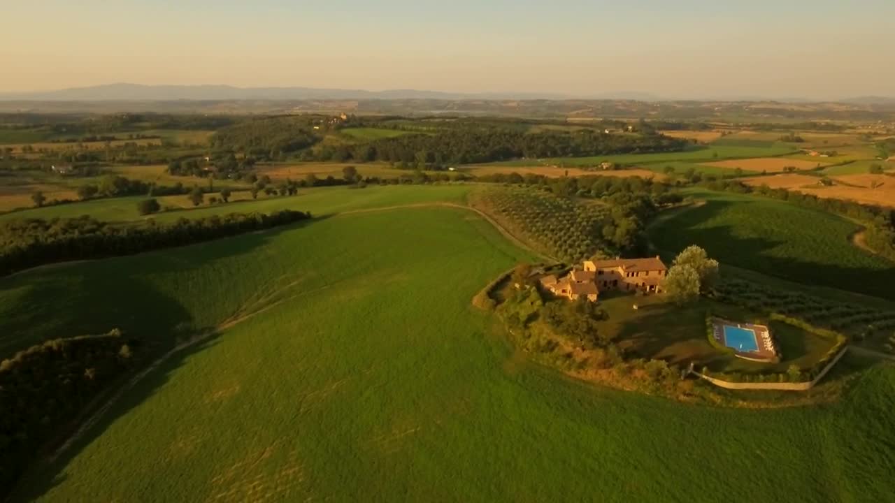 Stock Video Holiday House Between Agricultural Fields Animated Wallpaper - Free Download