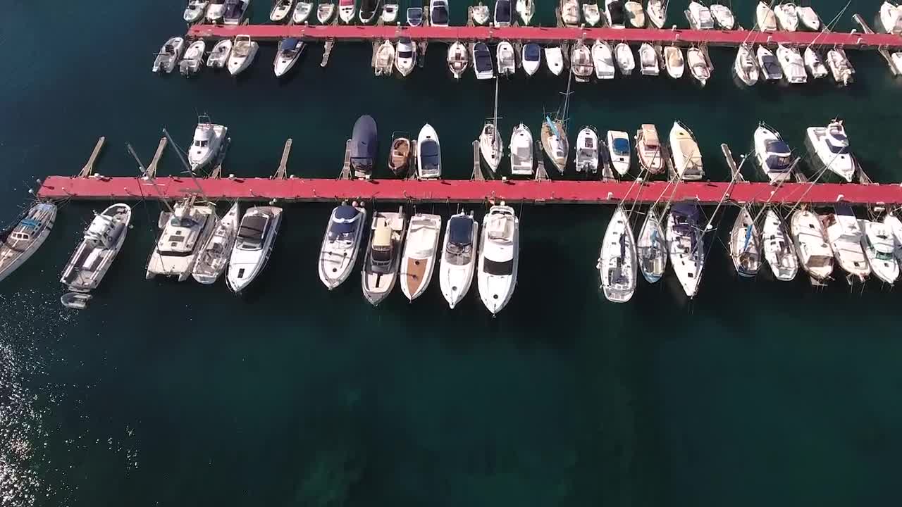 Stock Video Harbor Full Of Small Yachts And Boats Animated Wallpaper - Free Download