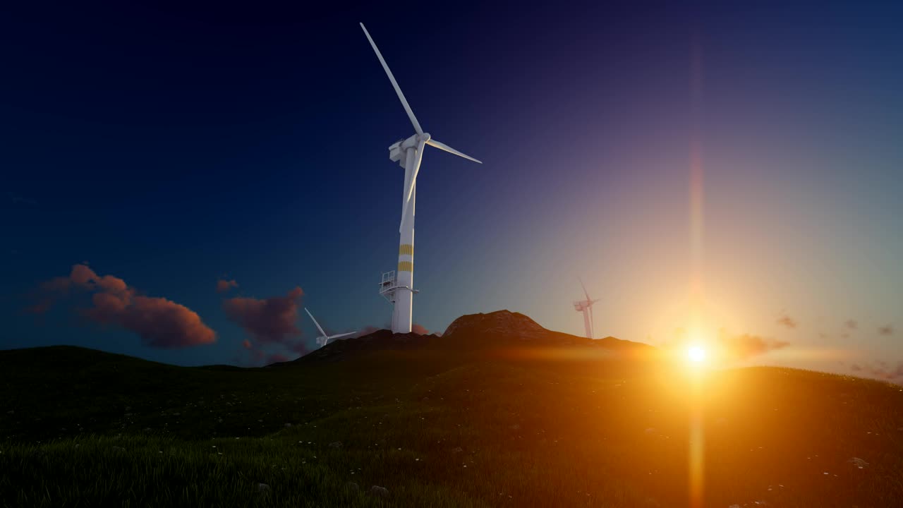Free Stock Video Wind Turbine Generating Electricity D Live Wallpaper - Free Download
