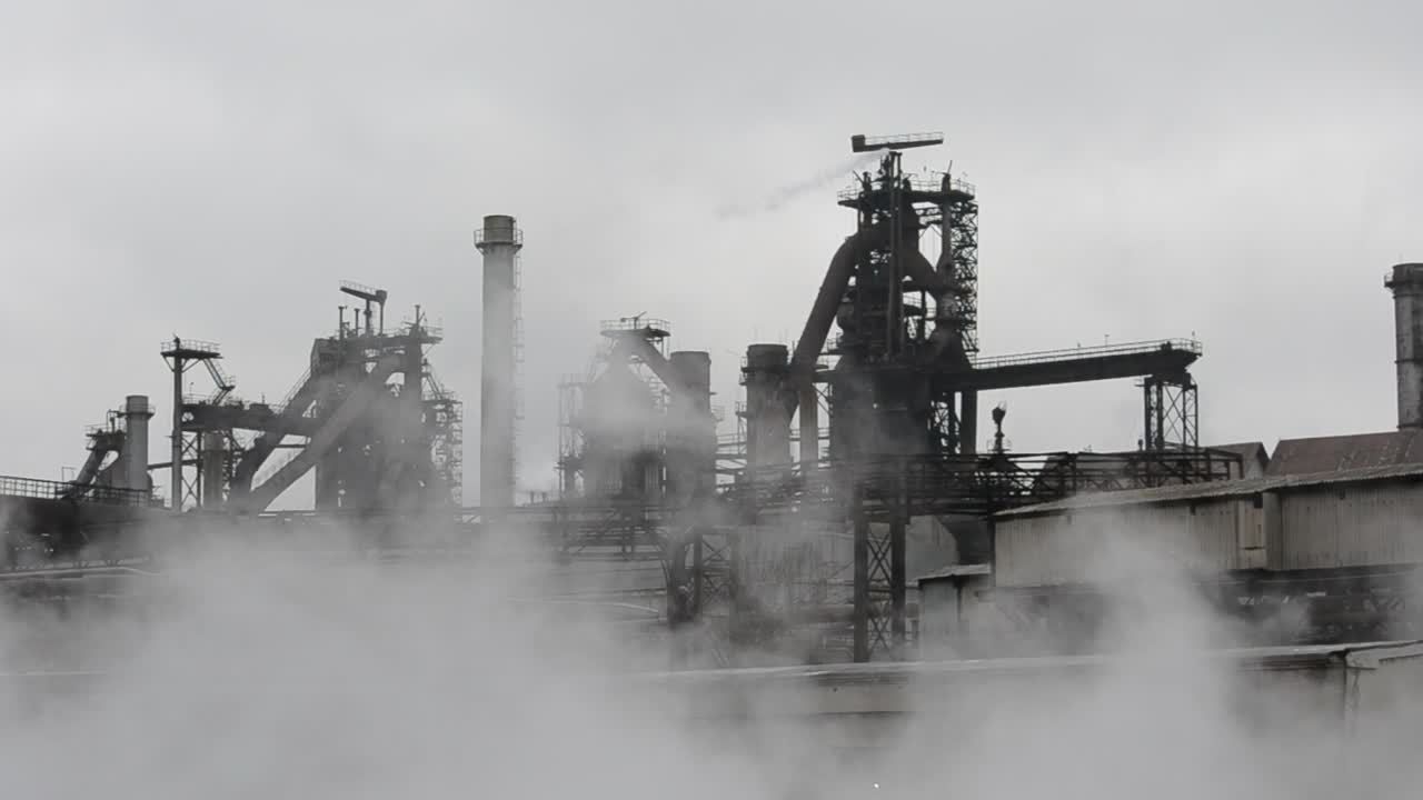 Free Video Stock Steam Rising From An Industrial Site Live Wallpaper - Free Download