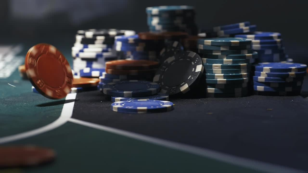 Video Stock Casino Chips Falling On The Board Live Wallpaper For PC - Free Download