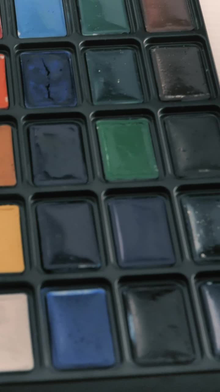 Stock Video Instruments Of A Painter Artist Close Up Animated Wallpaper - Free Download