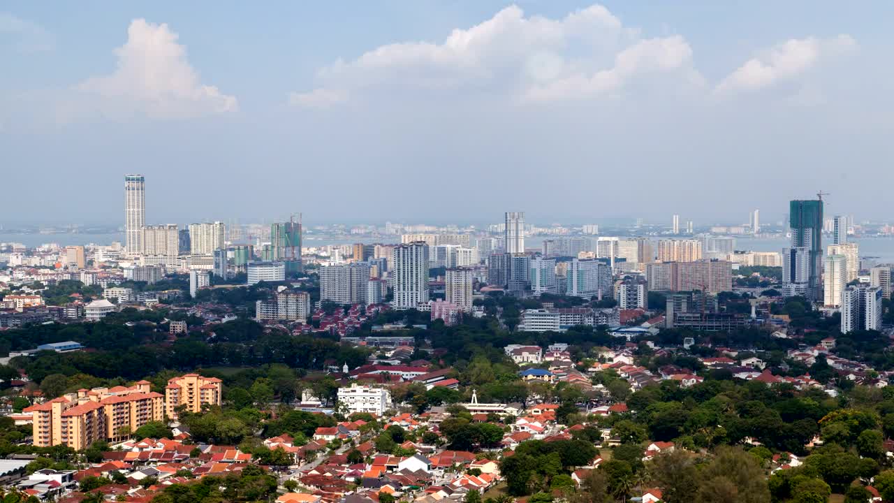 Stock Video Penang Cityscape In Daytime Live Wallpaper - Free Download