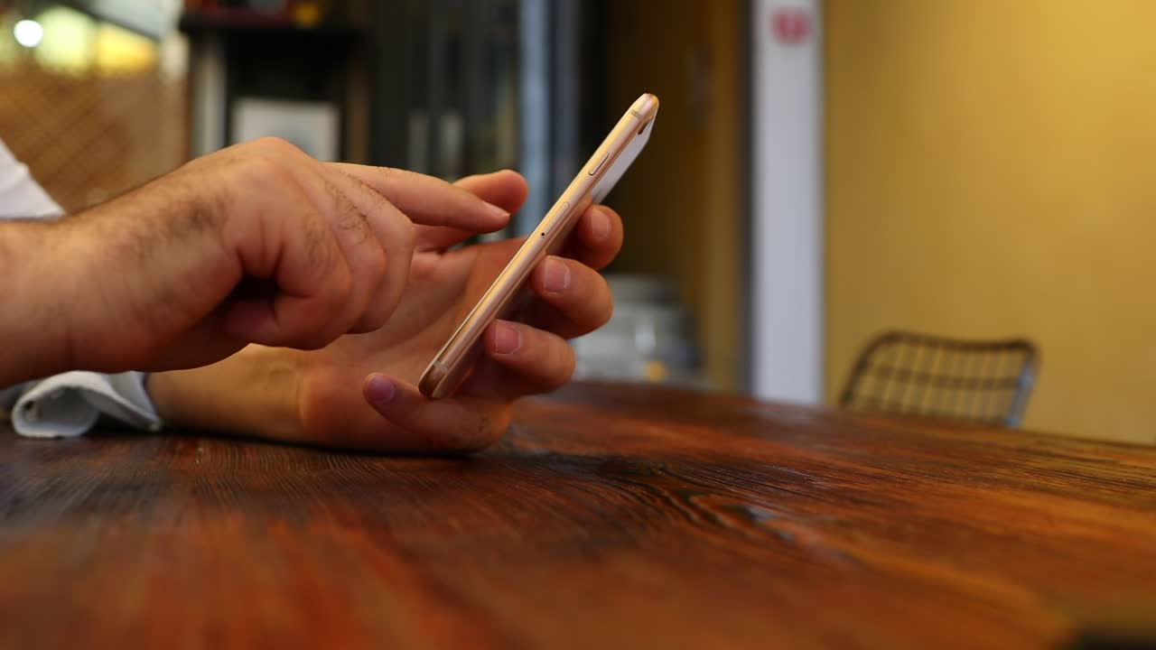 Stock Video Hands Of A Man Using His Cellphone Animated Wallpaper - Free Download