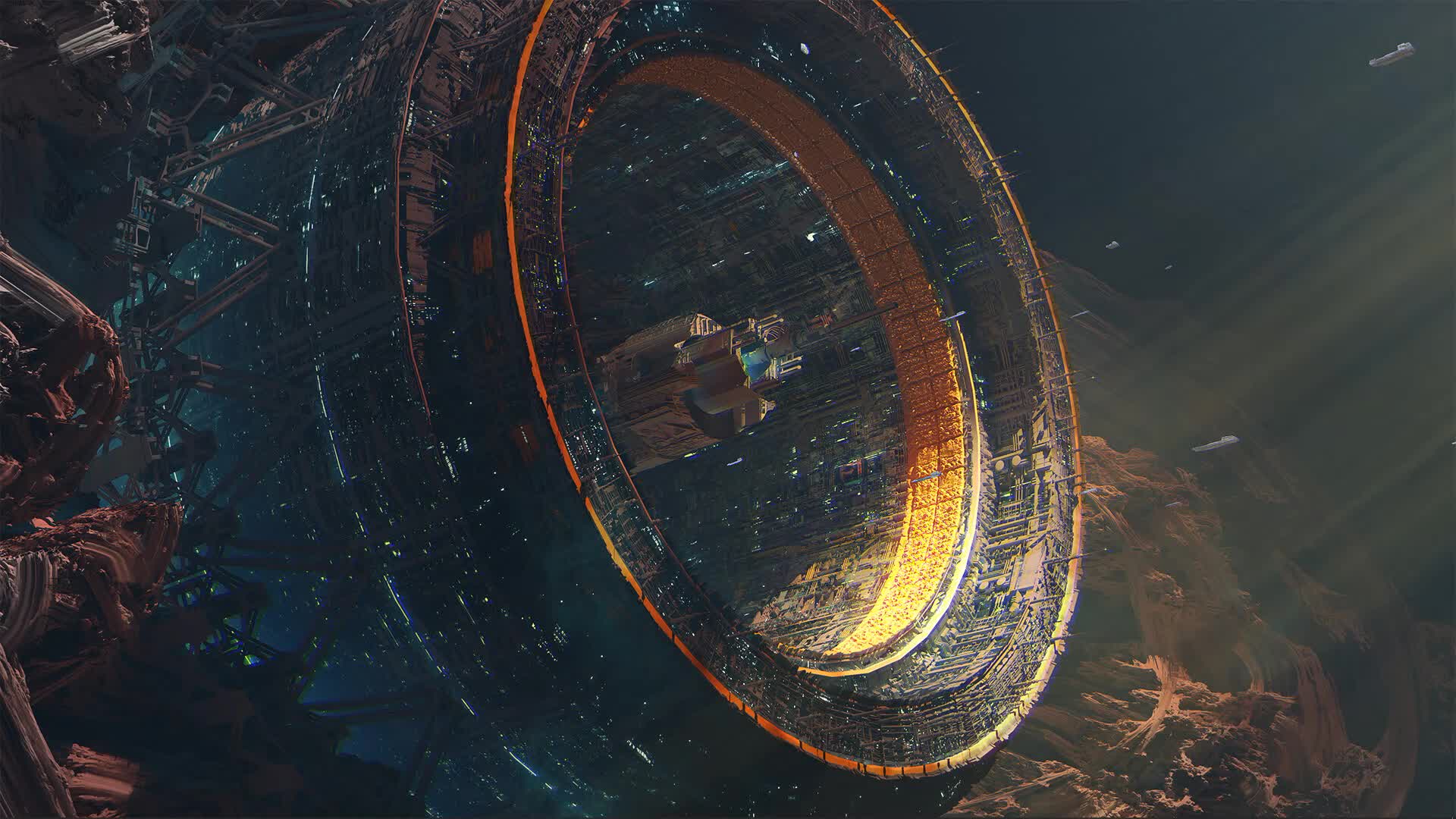 Space Ship Construction Fiction HD Live Wallpaper - Free Download