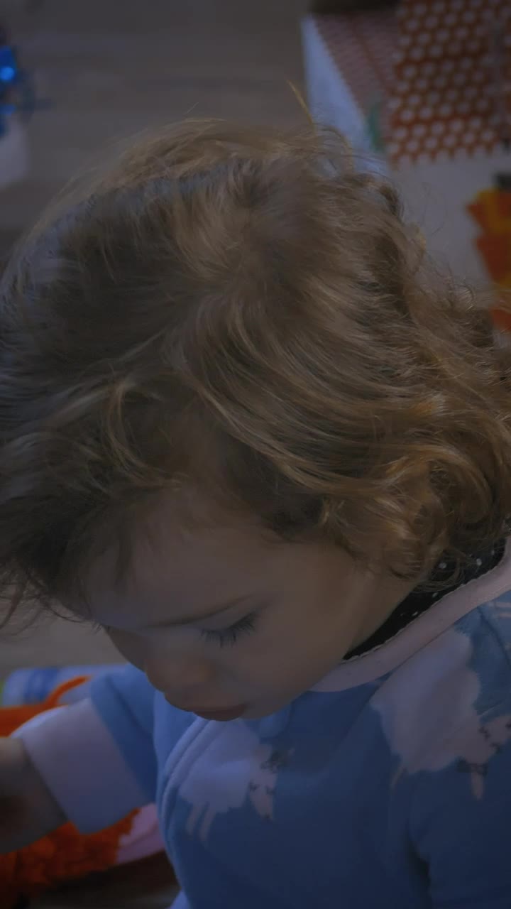 Stock Video Little Girl And Her Father Playing With Toys At Christmas Animated Wallpaper - Free Download