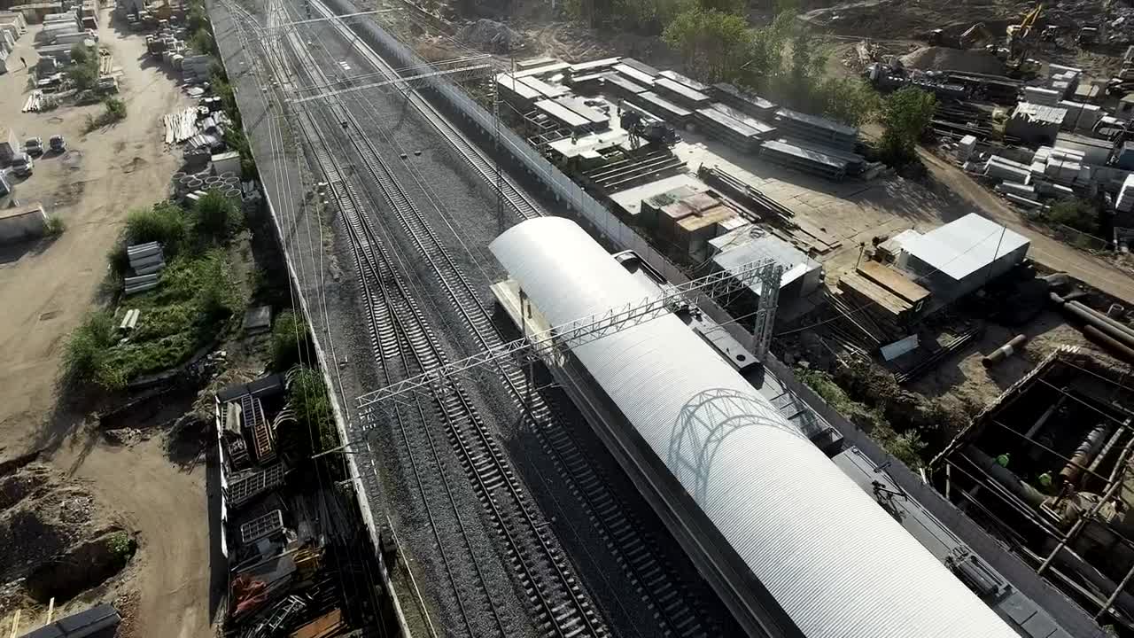 Free Video Stock train departing from a city station Live Wallpaper - Free Download