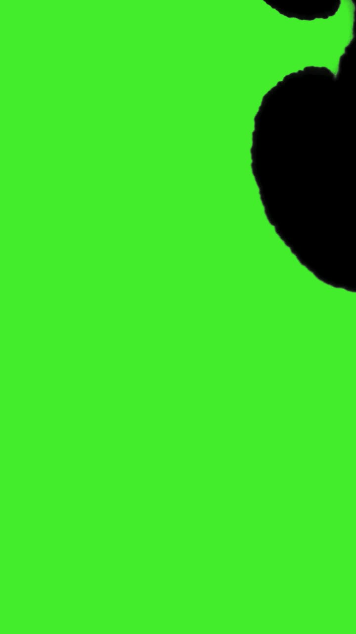 Stock Video Dark Substance Covering A Green Background Live Wallpaper For PC - Free Download