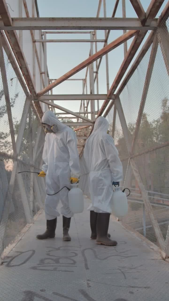 Free Stock Video Sanitizers On A Pedestrian Bridge Live Wallpaper - Free Download