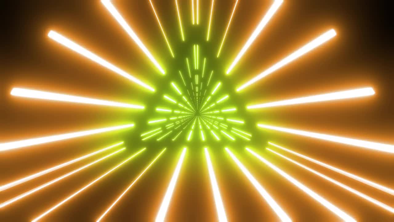 Stock Video Neon Tunnel In The Shape Of A Triangle Live Wallpaper - Free Download