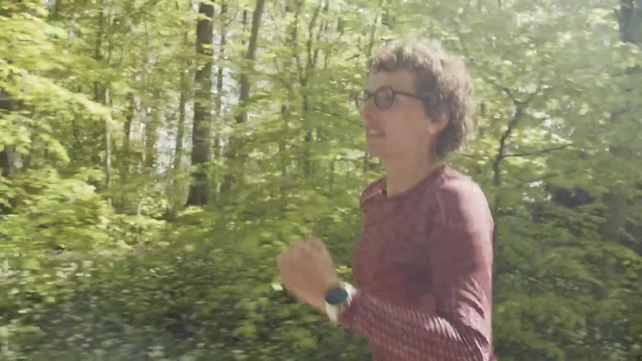 Stock Video Older Woman Jogging Outside Live Wallpaper - Free Download