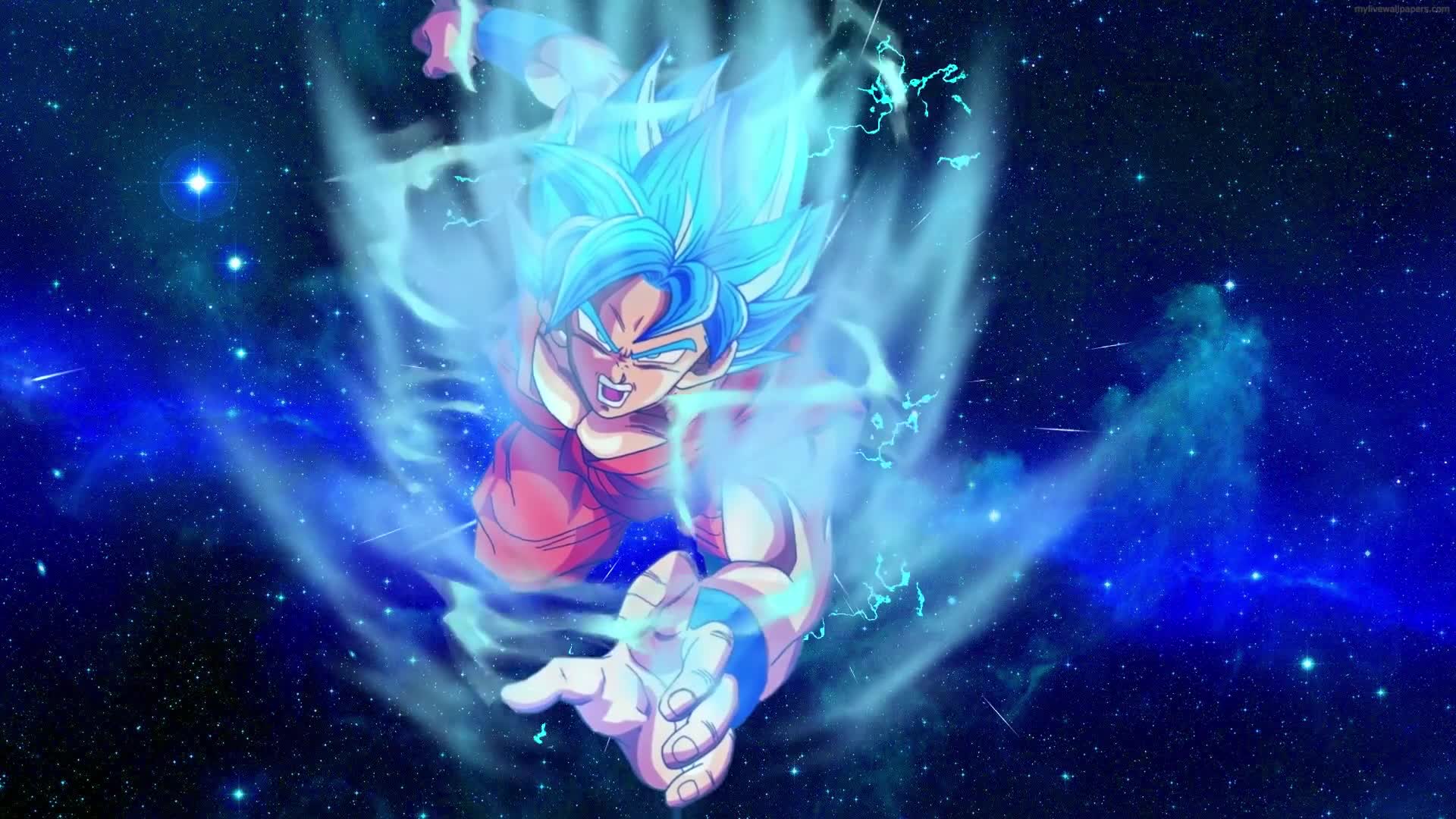 DBS Dragonball Goku Blue Animated Wallpaper Free - Free Download