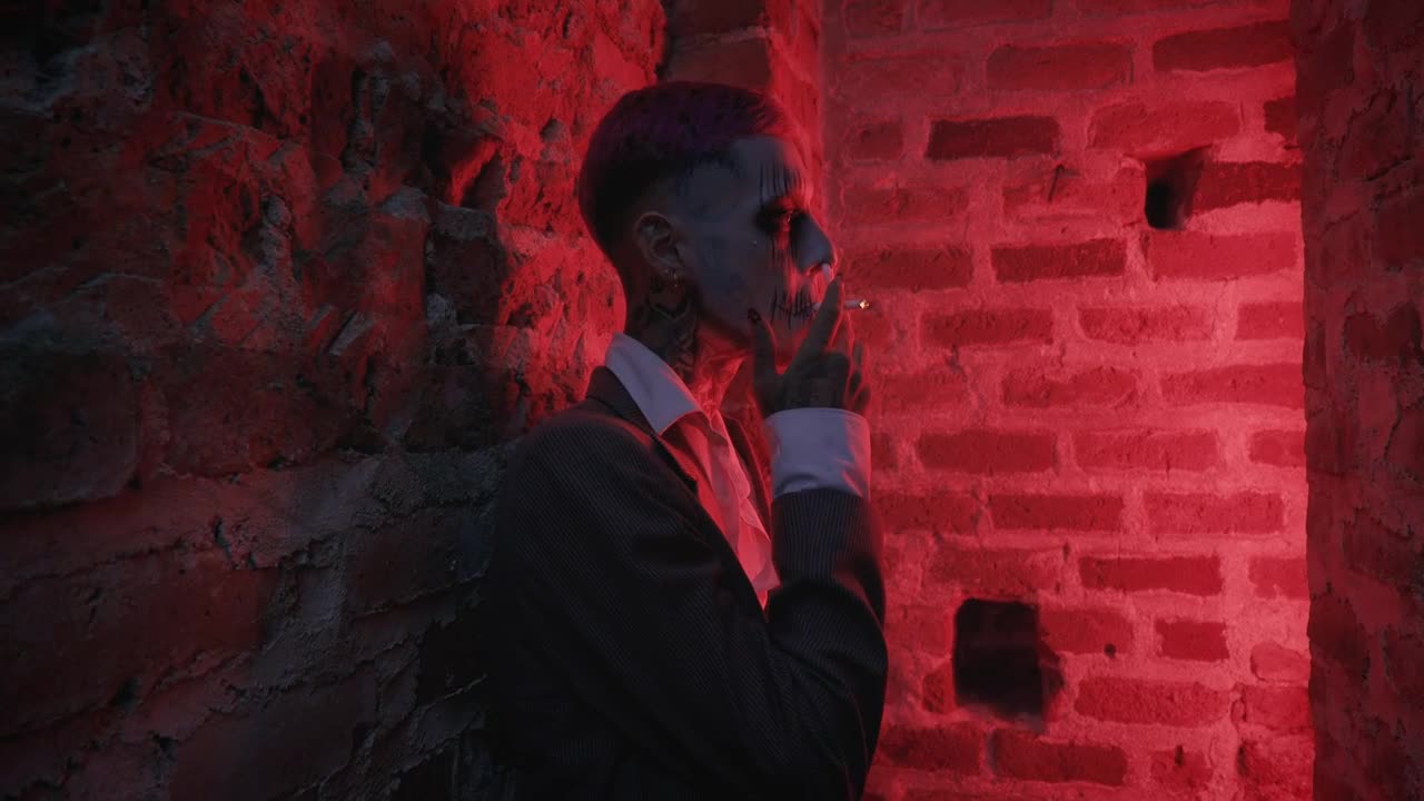 Stock Video Clown Smoking In A Tunnel Live Wallpaper For PC - Free Download