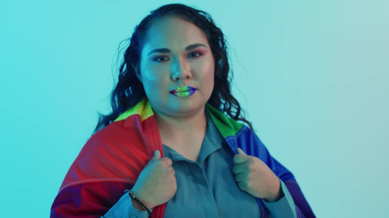 Free Stock Video Woman With Lgbtq Lipstick Live Wallpaper - Free Download