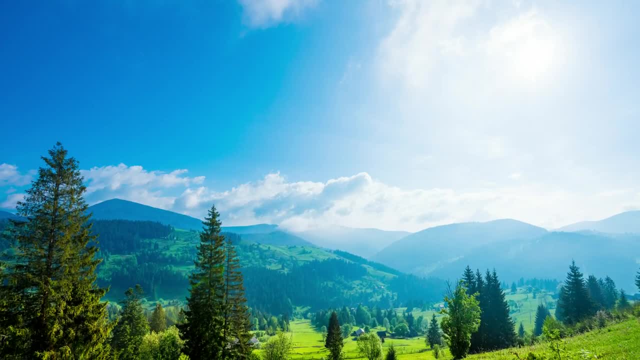 Free Video Stock time lapse of a meadow with mountains Live Wallpaper - Free Download