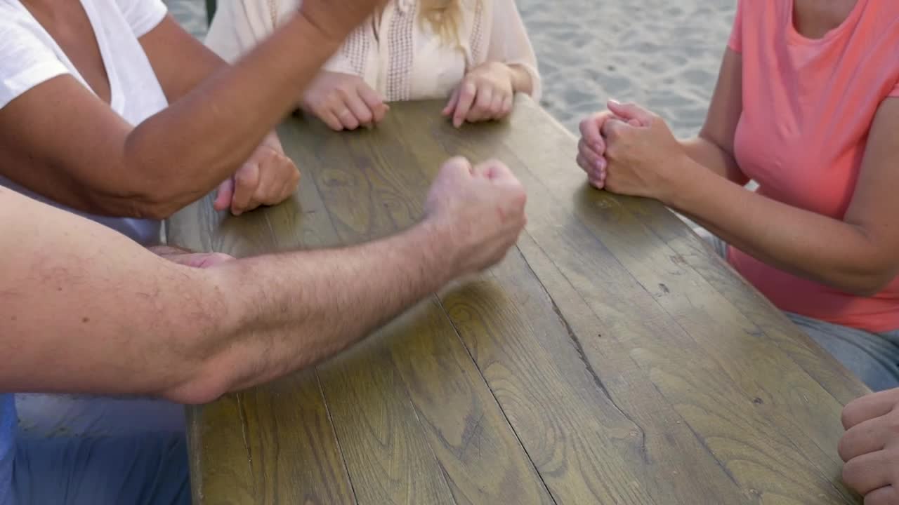 Stock Video Family Making A Tower Of Hands Live Wallpaper For PC - Free Download