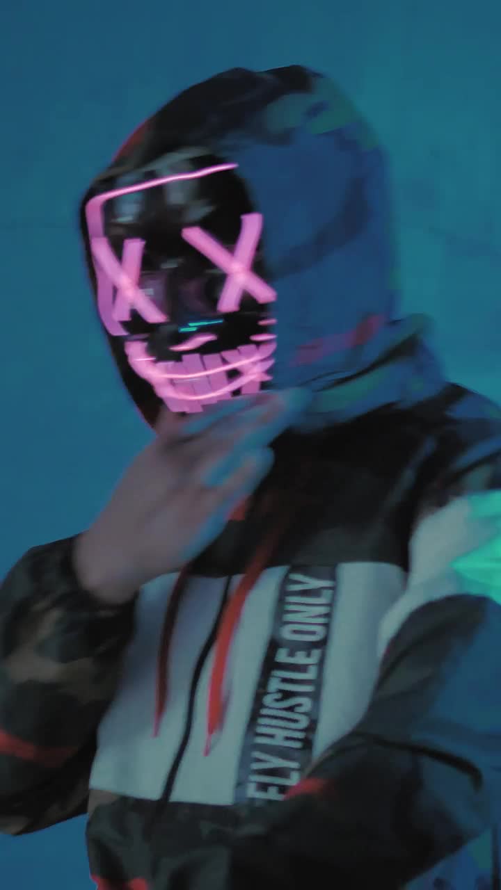 Stock Video Masked Man Dancin Animated Wallpaper - Free Download