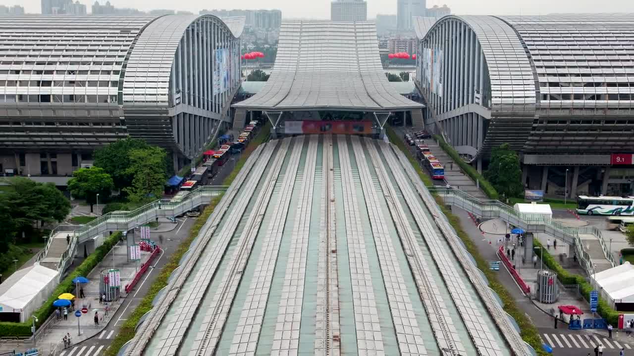 Stock Video Convention Center In Guangzhou Live Wallpaper For PC - Free Download