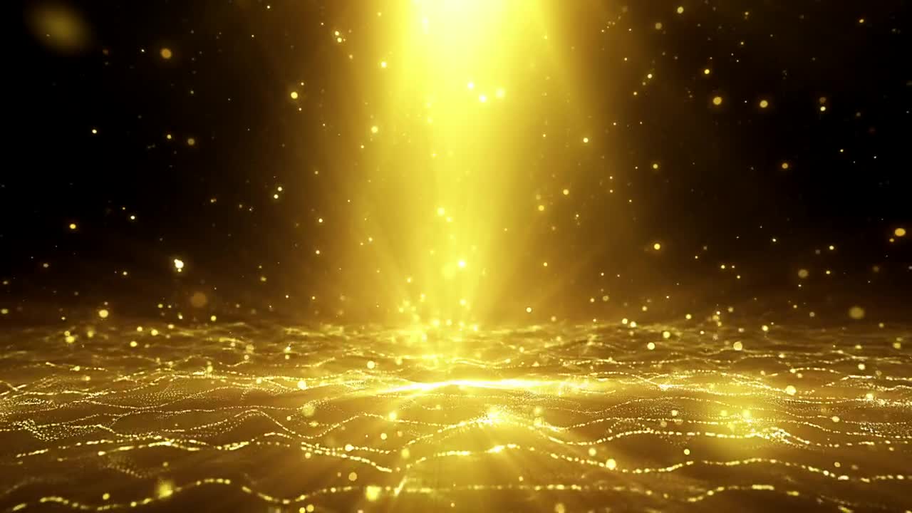 Stock Video Lines Of Particles Waving In Space Animated Wallpaper - Free Download