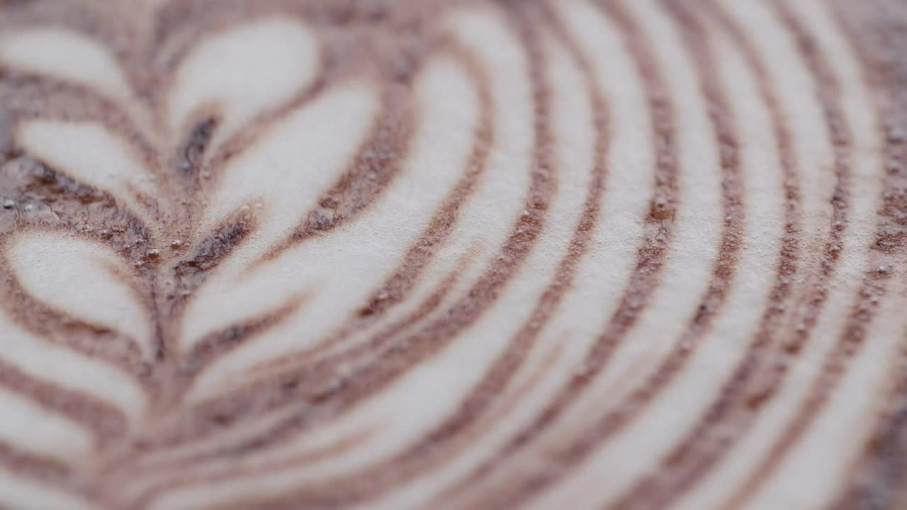 Video Stock Closeup Video Of Latte Flower Art Live Wallpaper For PC - Free Download