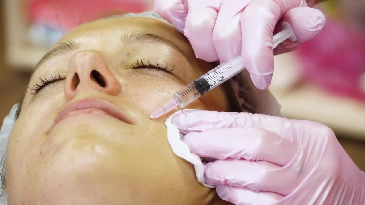 Stock Video Face Lifting Injections On Womans Face Live Wallpaper For PC - Free Download