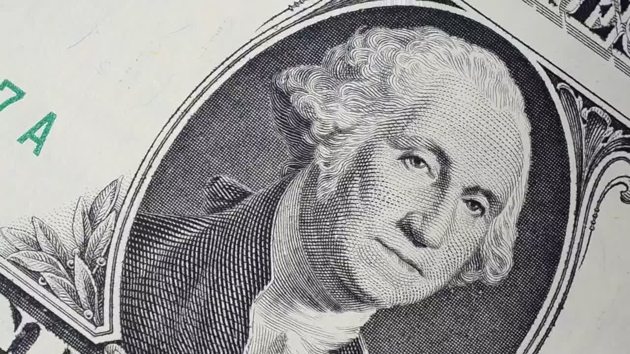 Free Video Stock texture of an american dollar macro close up Live Wallpaper - Free Download