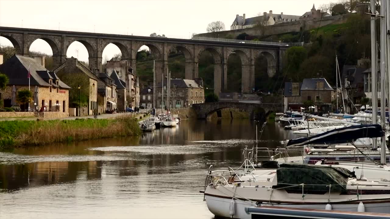 Stock Video Landscape Of The Dock In A Small Village Animated Wallpaper - Free Download