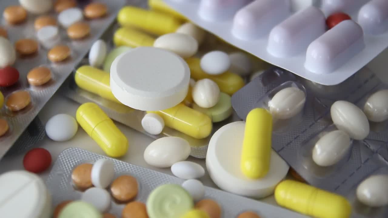 Stock Video Many Pills And Drugs Rotating Close U Animated Wallpaper - Free Download