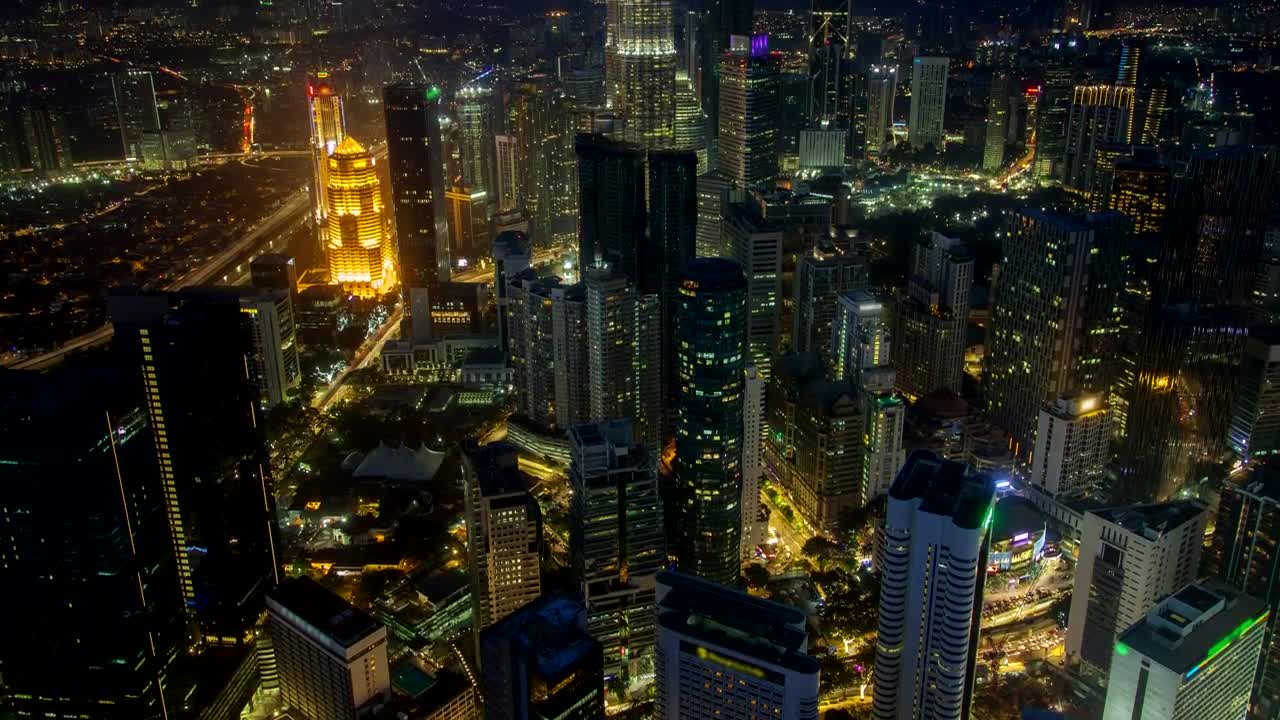 Stock Video Kuala Lumpur Cityscape At Night Animated Wallpaper - Free Download
