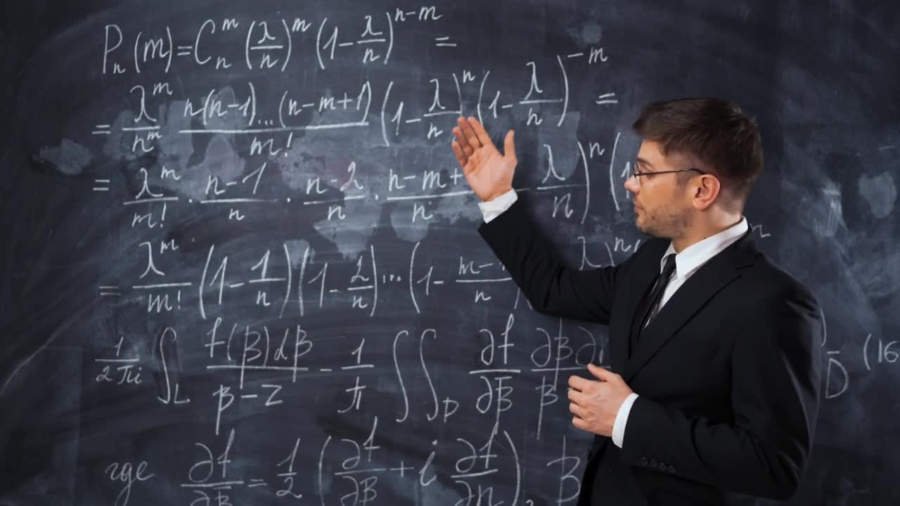 Free Video Stock teacher explaining mathematical formulas Live Wallpaper - Free Download