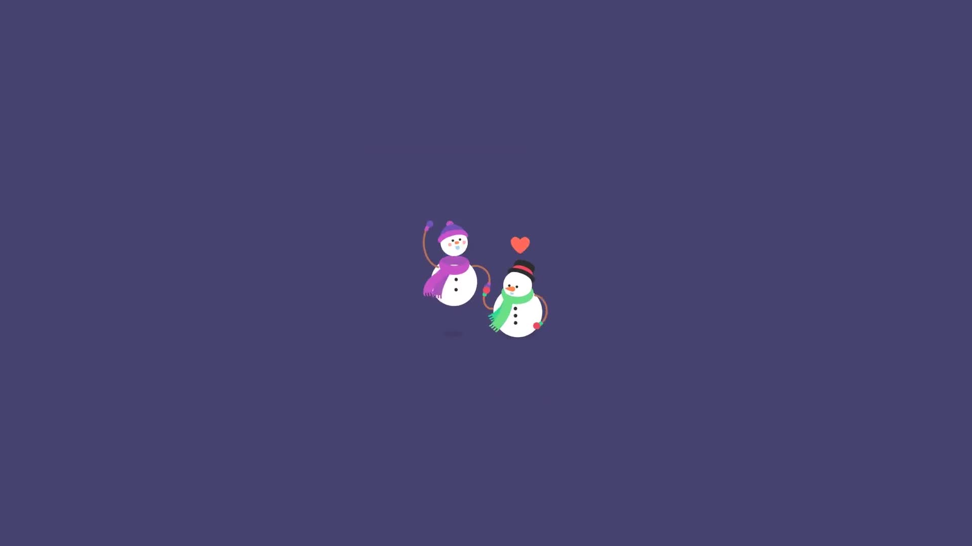 Winter Snowman Love Live Wallpaper - Free Download