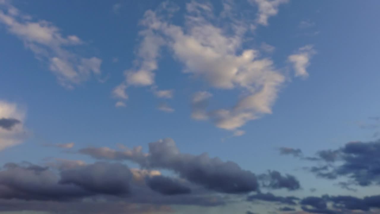 Free Video Stock time lapse of blue sky with clouds Live Wallpaper - Free Download