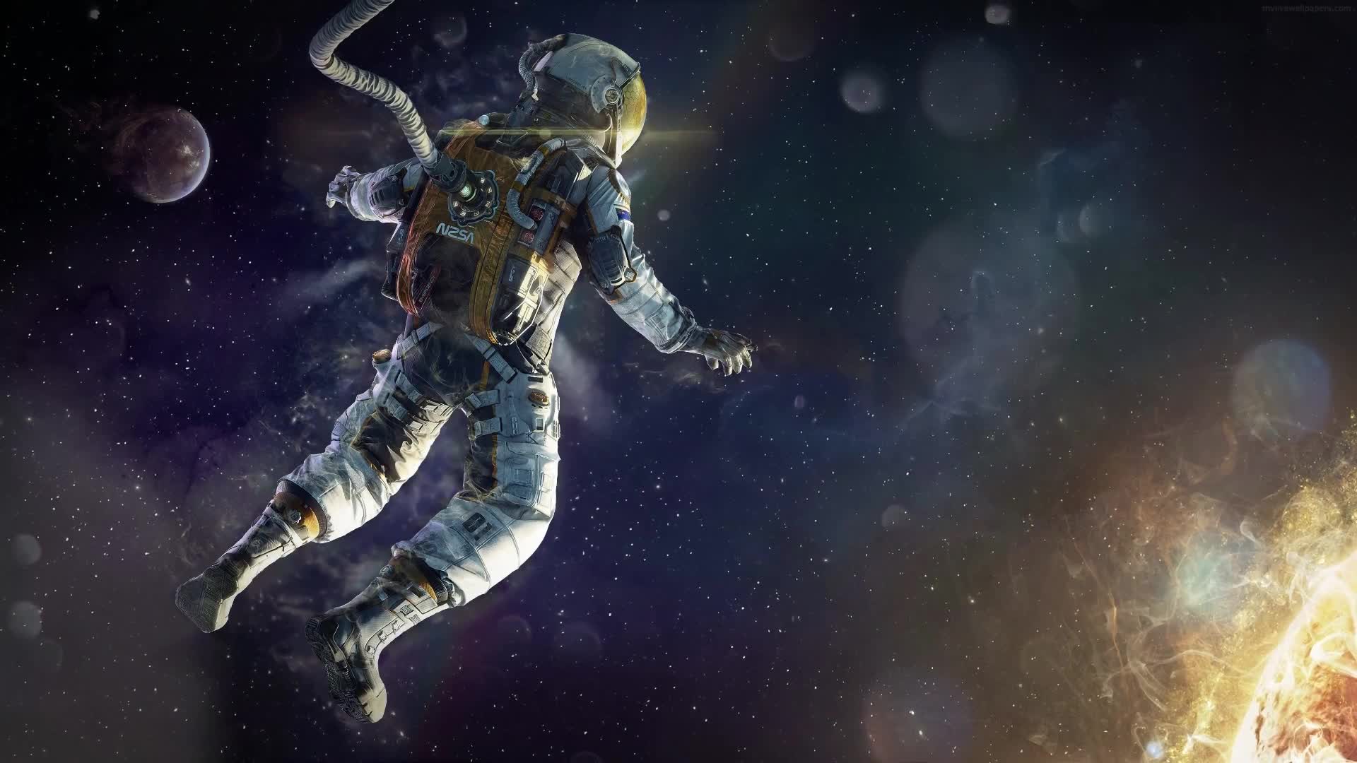 Astronaut In Space Hd Quality Live Wallpaper - Free Download