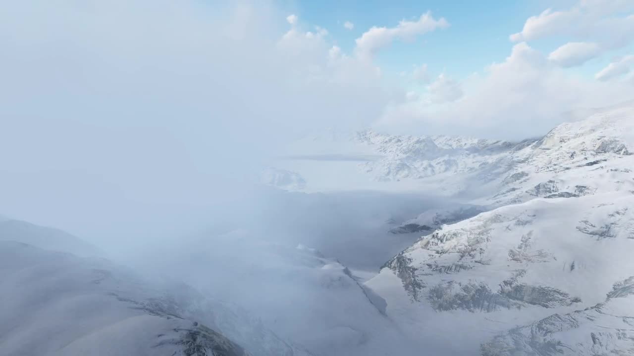 Free Video Stock Snowy Mountainous Area Under The Clouds D Live Wallpaper - Free Download